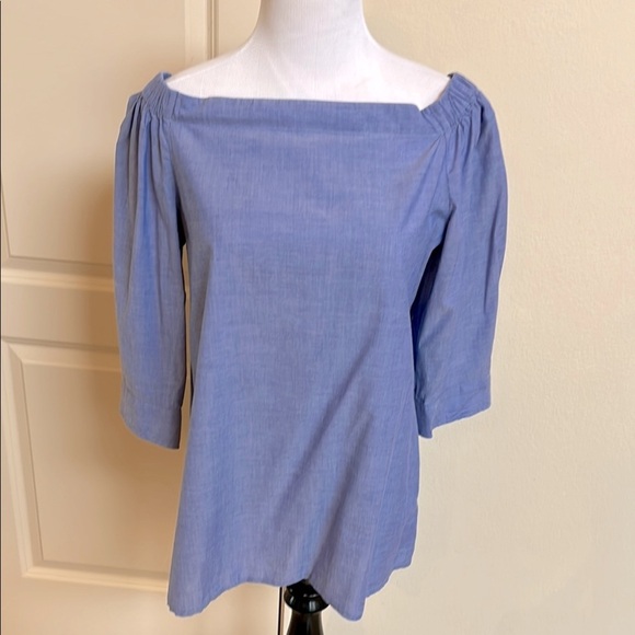 Theory Tops - Theory periwinkle top